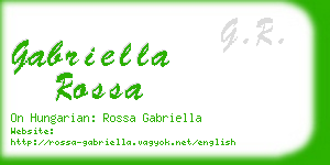 gabriella rossa business card